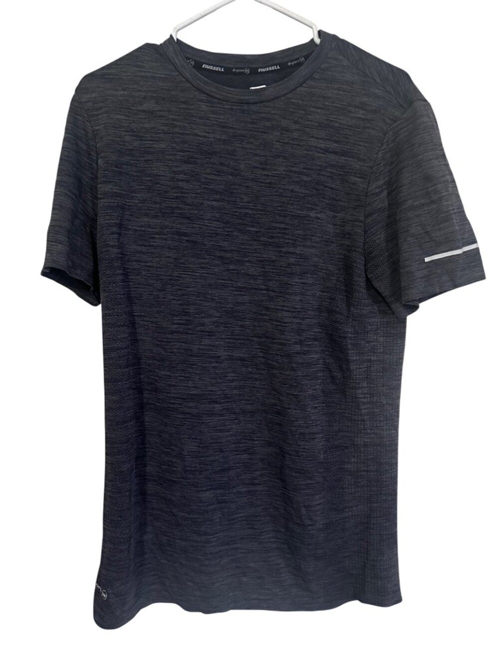 Russell training fit blue short sleeve shirt size M